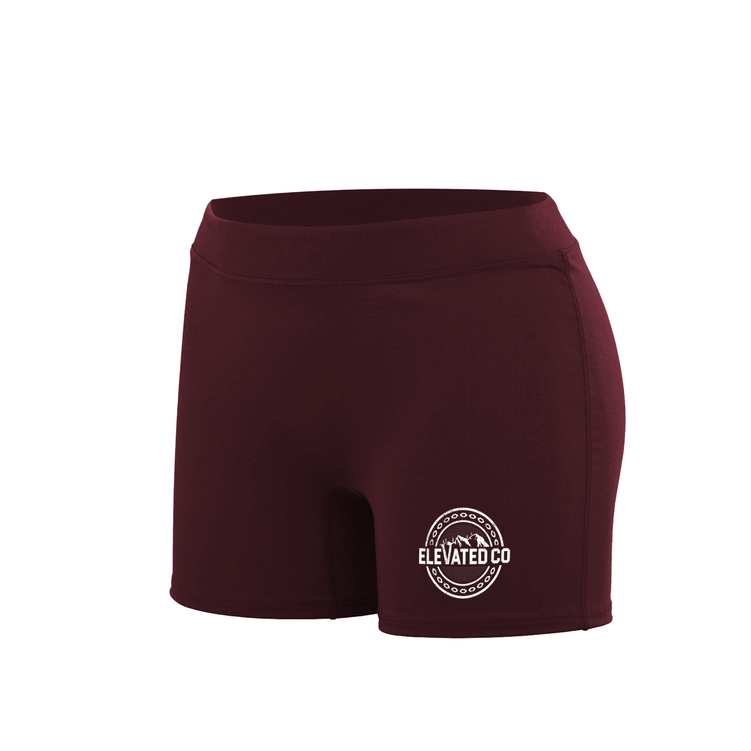 Elevated Women's Fitness Shorts- Red Diesel Red