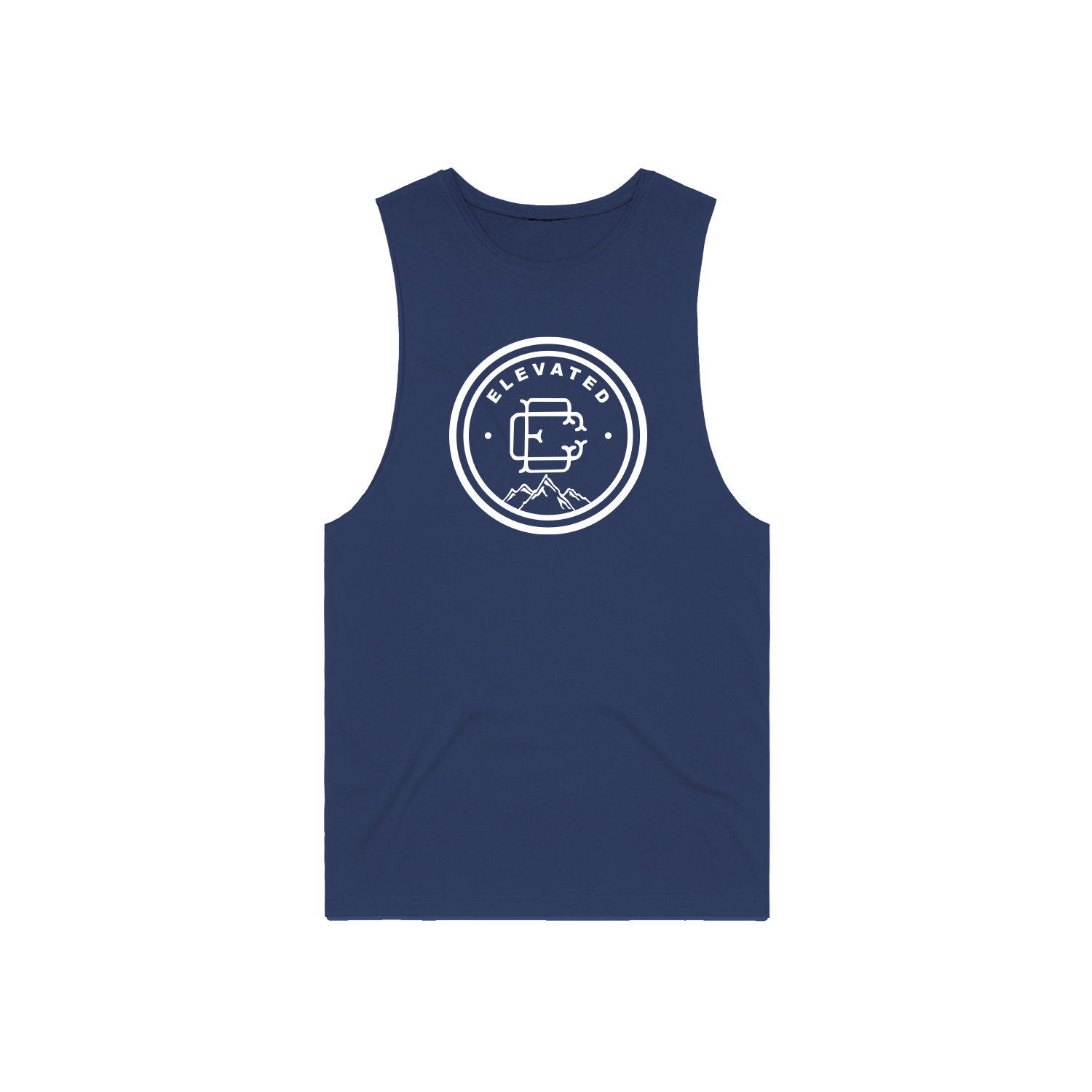 Elevated Mens Tank Top - Blueberry Yum Yum Blue