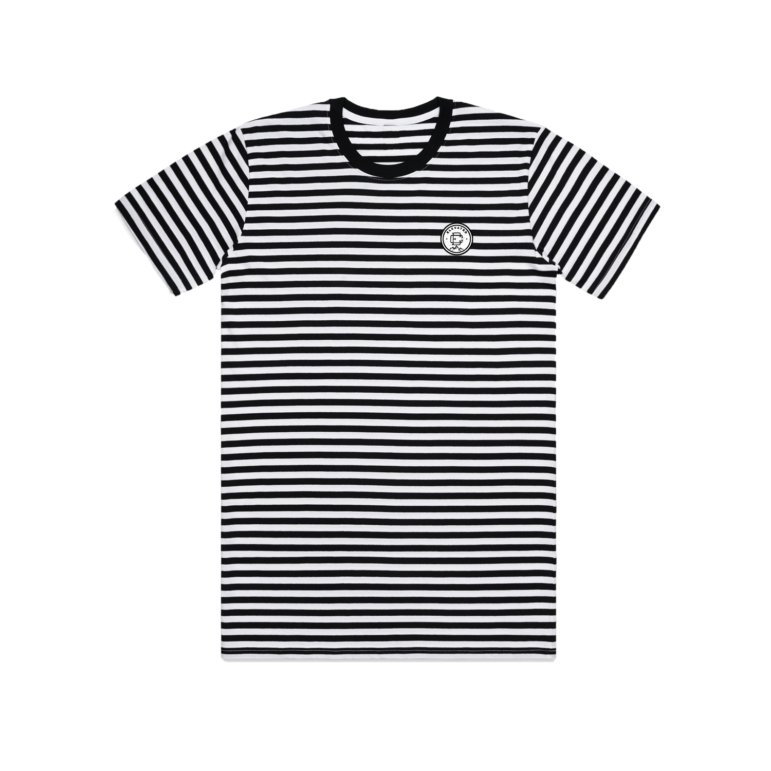 Elevated Stripped Tee - Black Widow Black/White (SOLD OUT)