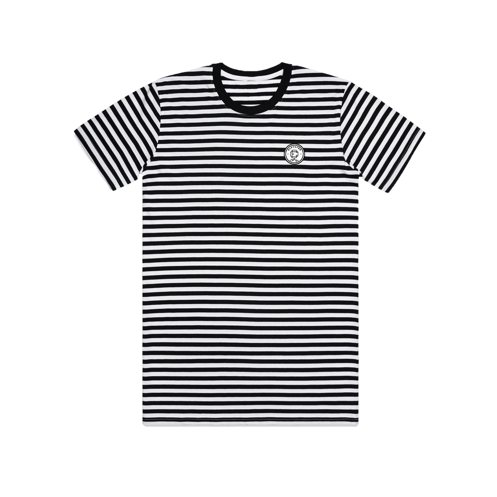 Elevated Stripped Tee - Black Widow Black/White (SOLD OUT)