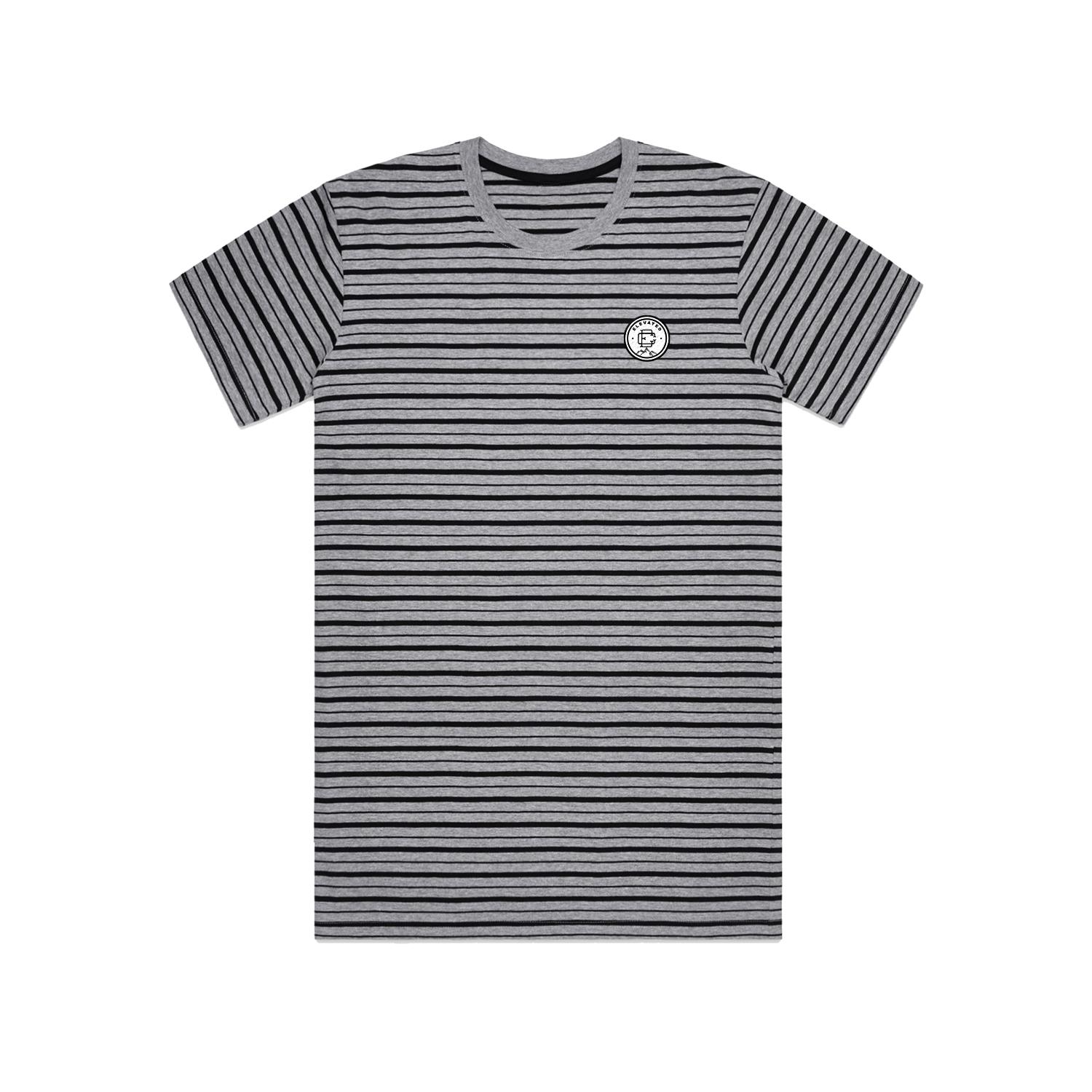 Elevated Stripped Tee - Dark Shadow Haze Grey/Black (SOLD OUT)