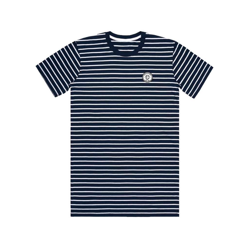 Elevated Stripped Tee - Blueberry Yum Yum Blue/White (SOLD OUT)