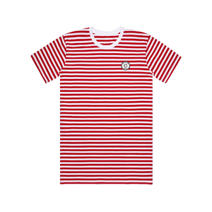 Elevated Stripped Tee - Redwood Kush Red/White (SOLD OUT)